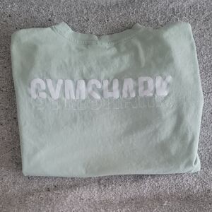 GYMSHARK Light Blue Green Short Sleeve Tee